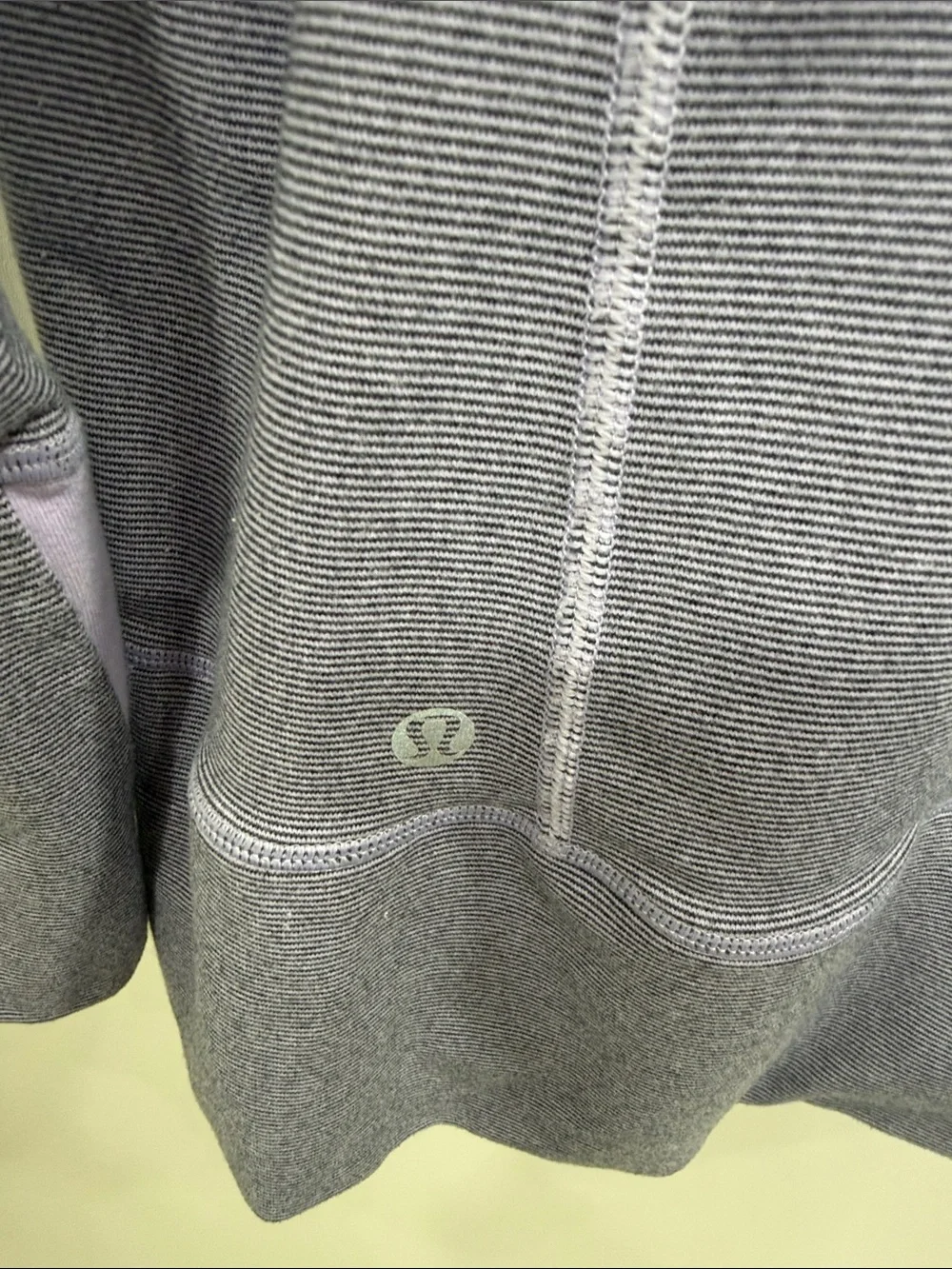 Lululemon Stride Full zip jacket purple stripes size 12